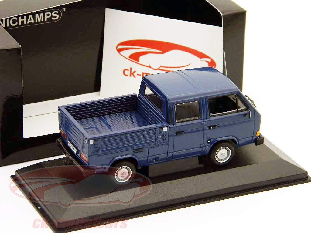 Miniature VOLKSWAGEN T3 Doka 1983 THW pick-up bâché MINICHAMPS