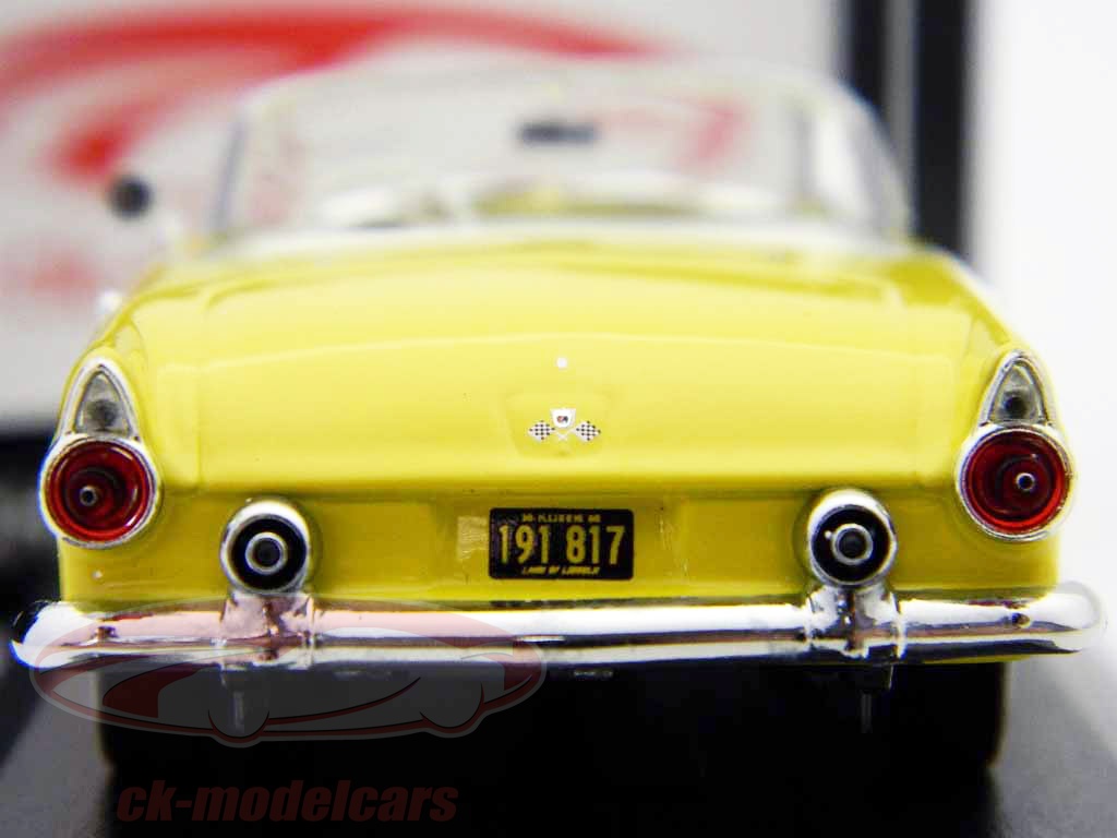 Durham Classics 1/43 Scale DC33A - 1955 Ford Thunderbird - Yellow