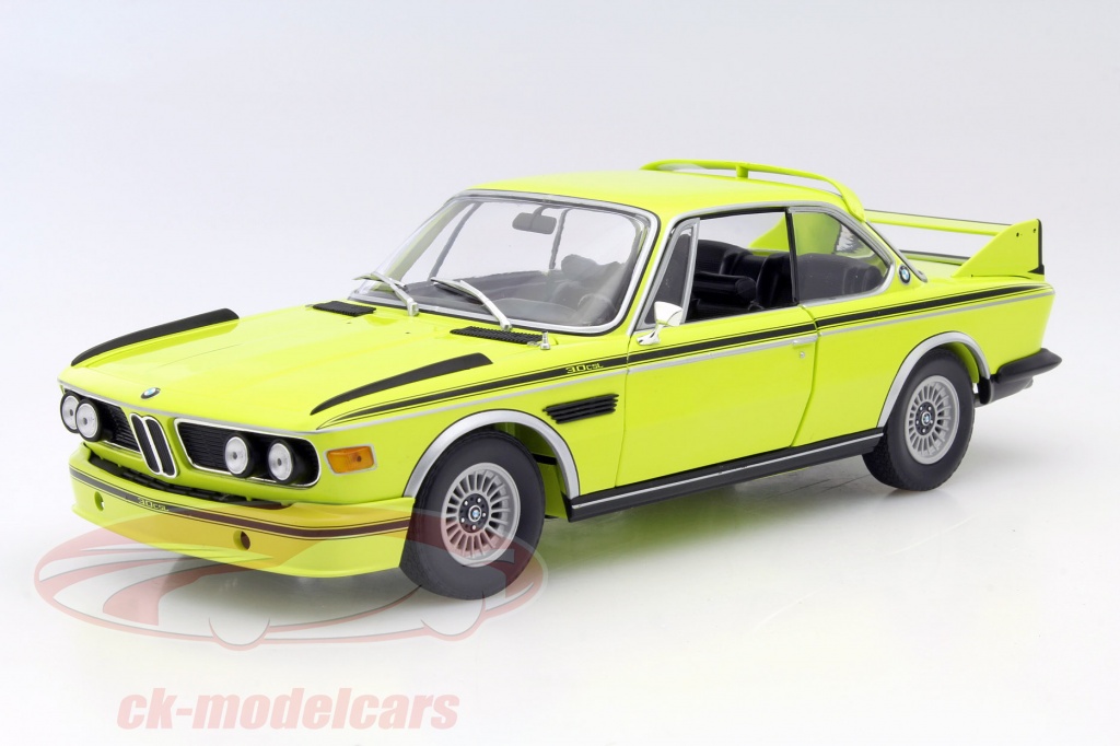 BMW 3.0 CSL (E9) Coupe año 1973 amarillo 1:18 Minichamps