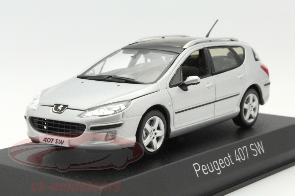 Norev 1/43 Peugeot 407 Gris Manitoba 2006 – Miniature Métal Occasion