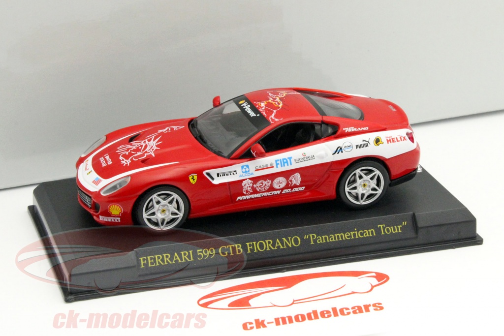 Figurine Miniature Ferrari 599XX 1/43 - Marque Burago, Métal Rouge - Occasion