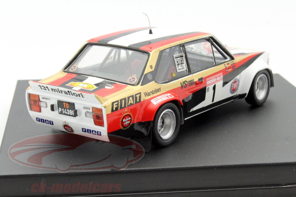 Fiat 131 Abarth Walter R&ouml;hrl &ndash; Hunsr&uuml;ck Rally 1980 &ndash; Modello 1:43 Trofeu