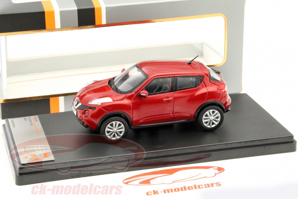 Juke Rouge Studio Premium X 1:43 Nissan Juke année 2015 rouge PRXD197 modèle voiture ...