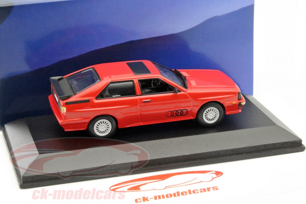 Miniature Audi Quattro Rouge 1981 – Minichamps 1/43 – Réf 430019420