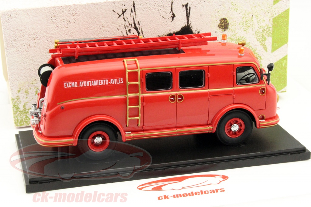 1960 Pegaso Mofletes Z-203 Bomberos Del Concello De Ferrol Rojo 1:4