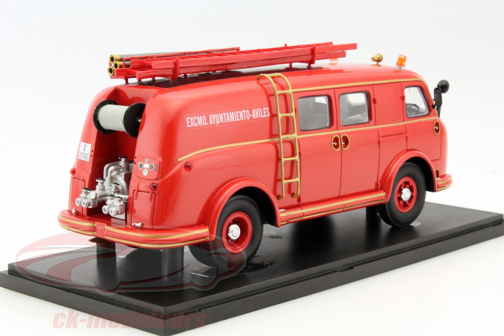1960 Pegaso Mofletes Z-203 Bomberos Del Concello De Ferrol Rojo 1:4