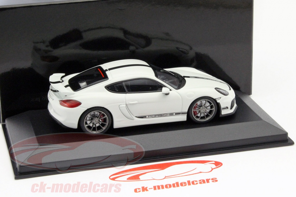 Modèle Réduit Minichamps Porsche Cayman GT4 Blanche - Échelle 1:? - Réf. 870066120 - Neuf