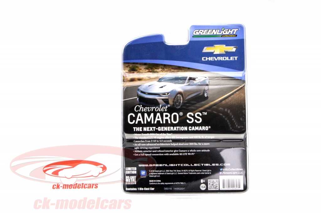 Miniature Hot Wheels 1/64 Chevrolet Camaro SS - Réplique Collection, Occasion