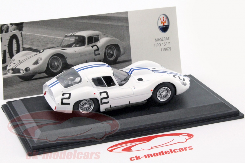 VOITURE 1/43 MASERATI TIPO 151 24H DU MANS 1962 McLAREN HANGSEN - LEO