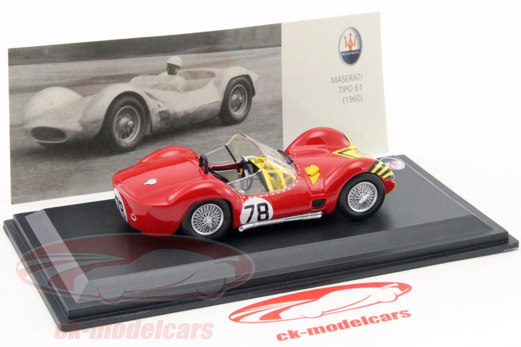 Maserati Tipo63 #7 24H Du Mans 1961 - Leo Models 1/43 Modifiée (peinture + Decals)