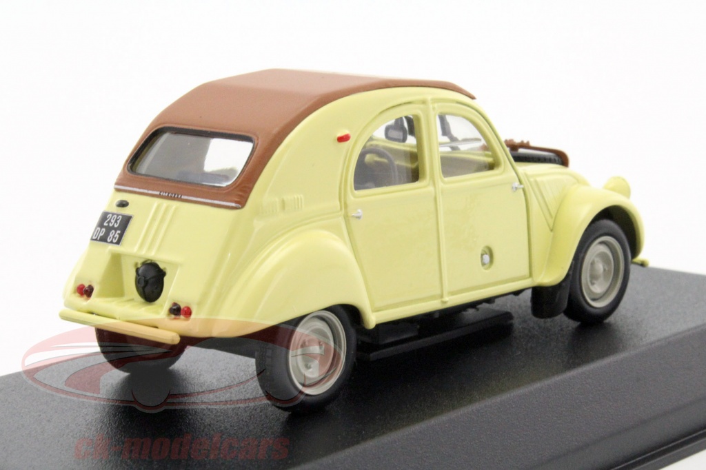 Modèle Réduit CITROEN 2CV 1961 Jaune 1/43 UH Atlas - Blister Ouvert, état Excellent