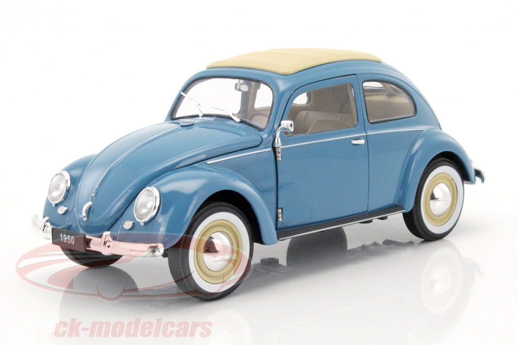 WELLY, VOLKSWAGEN Classic Beetle 1950 Beige, échelle 1/18, WEL18040BEIGE