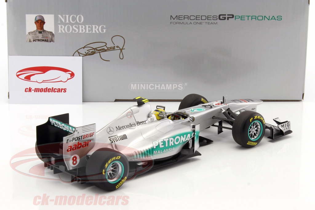 Miniature Minichamps F1 - Mercedes MGP W02 #8 Nico Rosberg - 2011 - 1/43