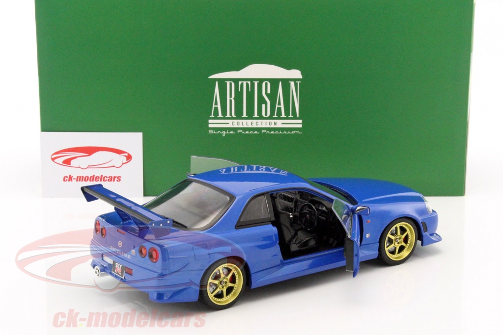 Nissan Skyline GTR R34 Anson échelle 1/18 – Hotwheels Tunerz – Rare – Occasion