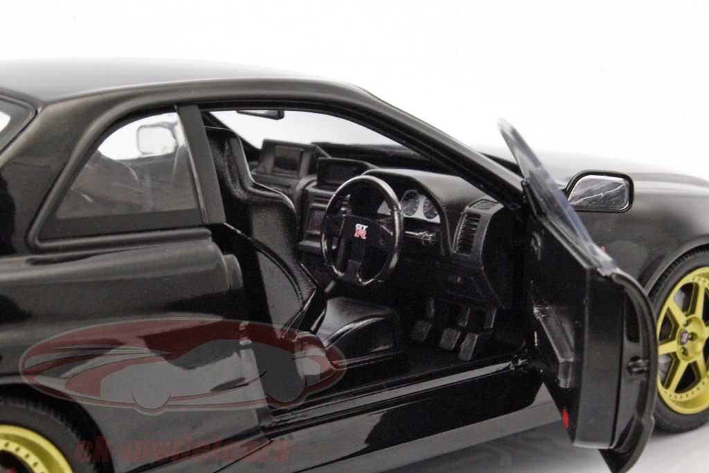 Greenlight 1/18 – Nissan Skyline GT-R R34 1999 – Noire – Modèle Diecast Neuf