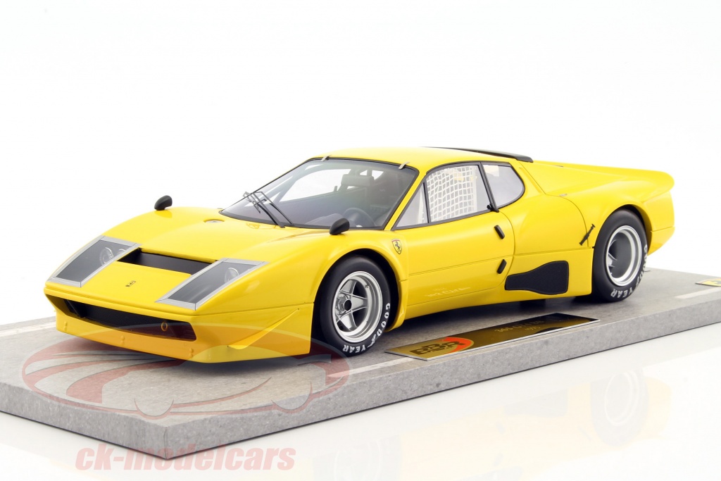 BBR Models 1:18 Ferrari 365 GT4 BB 築 1975 黄色 BBRC1813C1 モデル 