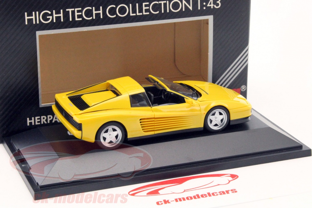 Voiture Miniature 1/43 Ferrari Testarossa Jaune - Échelle 1:43 - Occasion - Collection