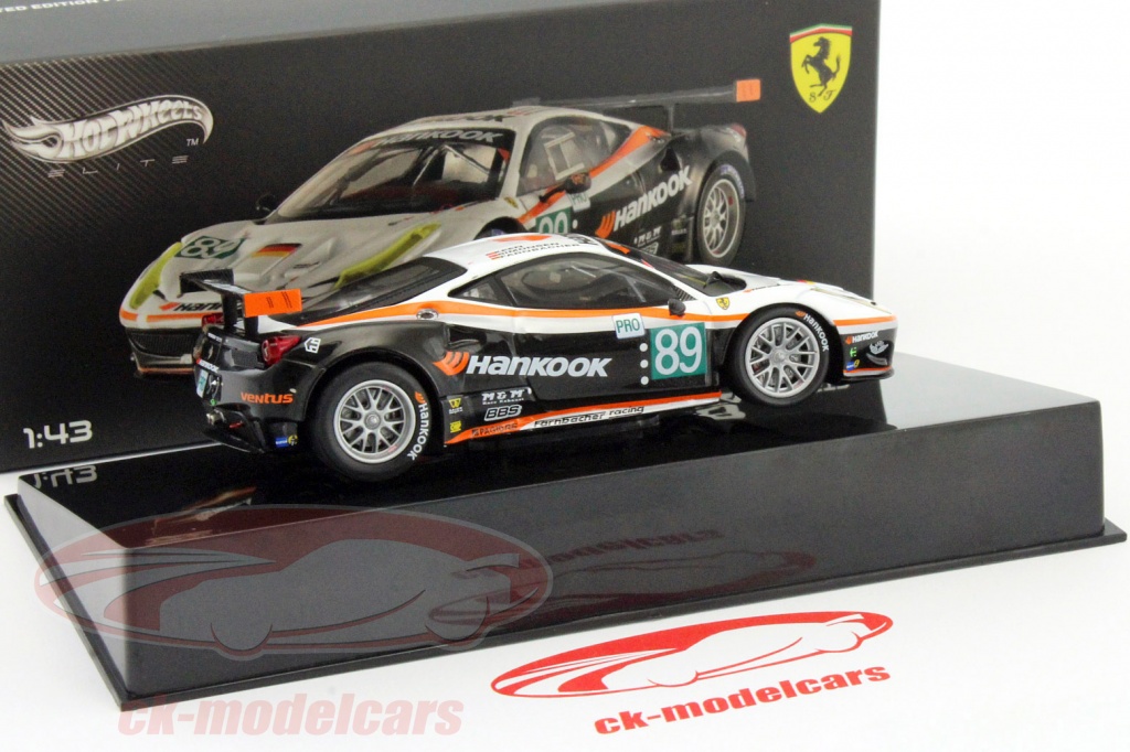 Hot Wheels 1/18 Ferrari 458 Italia GT2 LM 2011 – Farnbacher Racing, D'occasion
