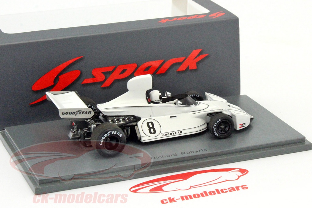 FR] Spark Model BRABHAM BT44 R.ROBARTS 1974 N.8 15th BRAZILIAN GP 1:43