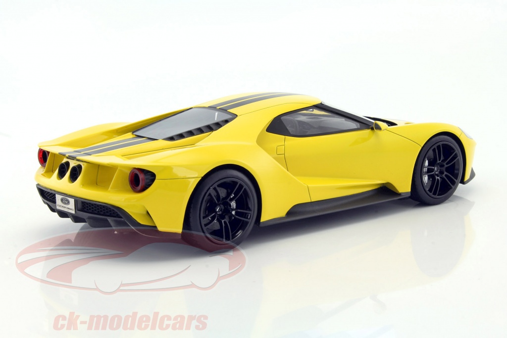 FORD GT TRIPLE LOS ANGELES Auto-Show 2015 Jaune-Noir - 1:43