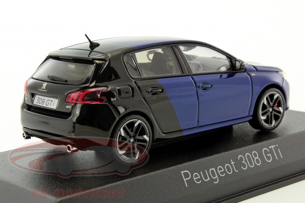 PEUGEOT 308 GTI coupe franche de 2015 rouge et noire au 1/43 de Norev EUR 39,95 - FR
