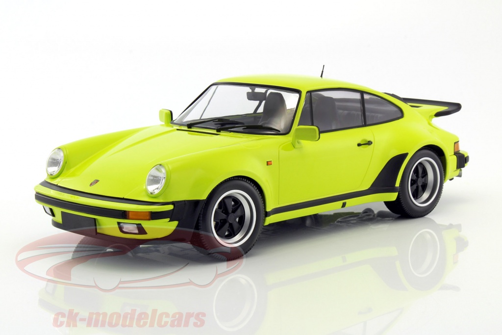 Porsche 911 (930) Turbo ano de construção 1977 acid verde 1:12 Minichamps