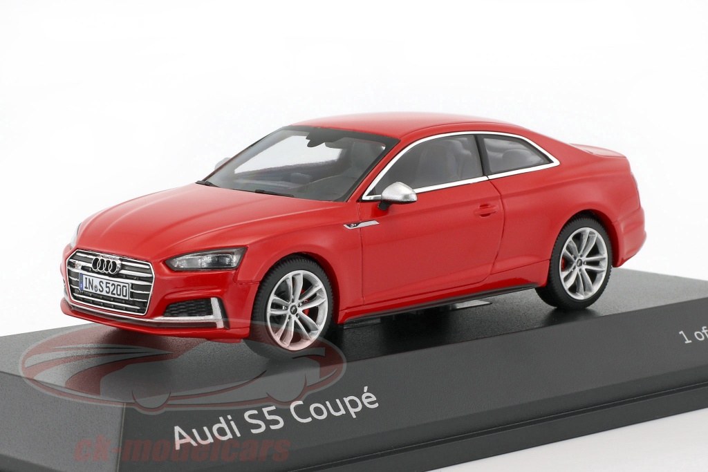 Audi S5 Coupe Baujahr 2016 misano rot 1:43 Paragon Models