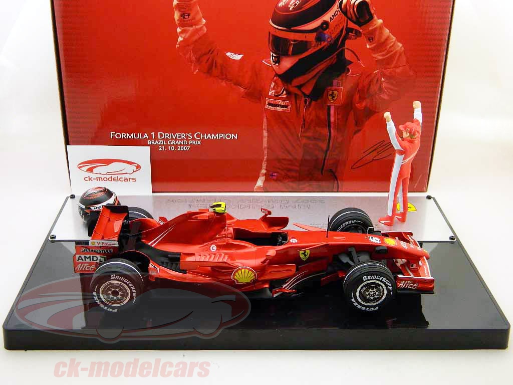 HOT WHEELS FERRARI F2007 #6 Kimi Raikkonen World Champion 2007 China 1/18 L8782 EUR 227,26 - FR
