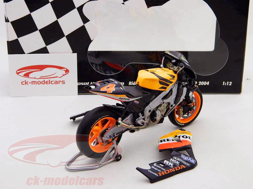 Figurine Moto Burago 1/18 - Honda RCV 2004 Pilotée Par Barros - Occasion