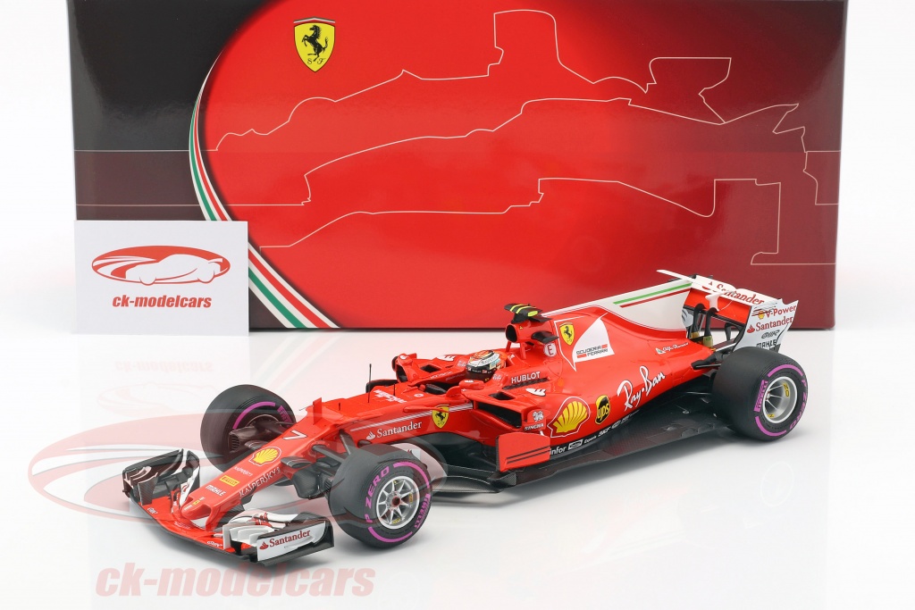 2017 Bburago 1:18 Ferrari F1 Formula 1 SF70H #7 Kimi Raikkonen Racing 