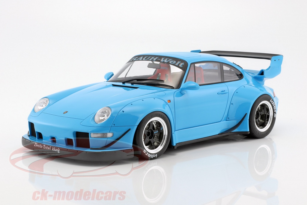 Porsche 911 (993) RWB azzurro 1:12 GT-Spirit