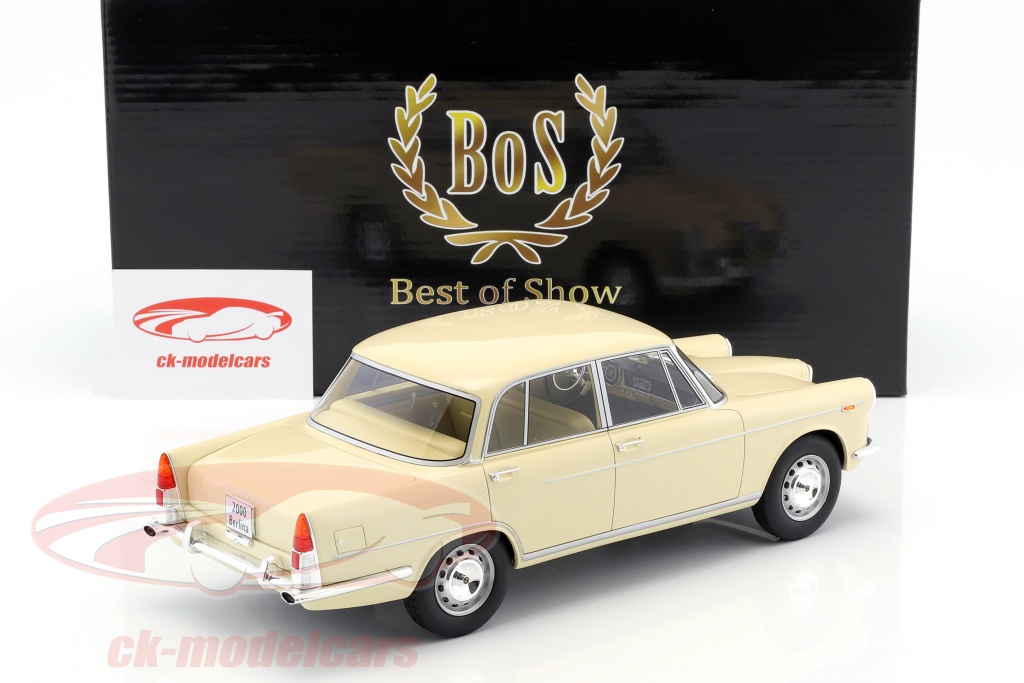 BoS-Models 1:18 Alfa Romeo 2000 Bouwjaar 1958 beige BOS159 model auto ...
