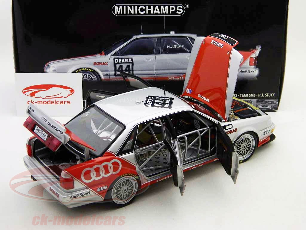 Miniature Minichamps 1/43 – Audi V8 DTM 1992, Pilote Hubert Haupt (SMS)