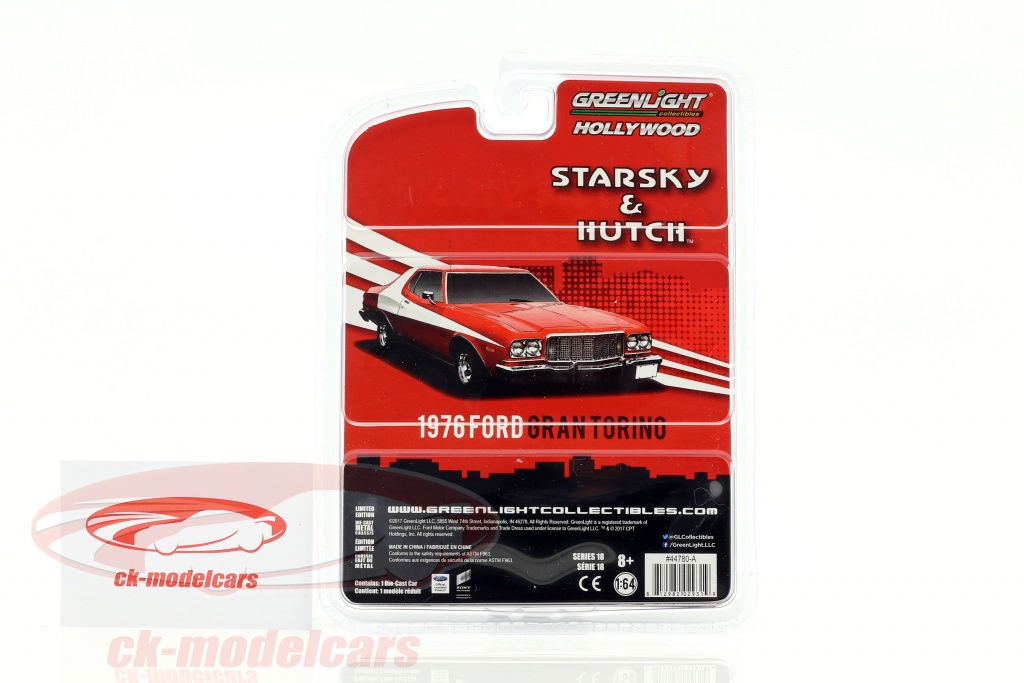 Starsky & Hutch - Greenlight Hollywood - 1:24 scale 1976 Ford Gran Torino  (diecast)