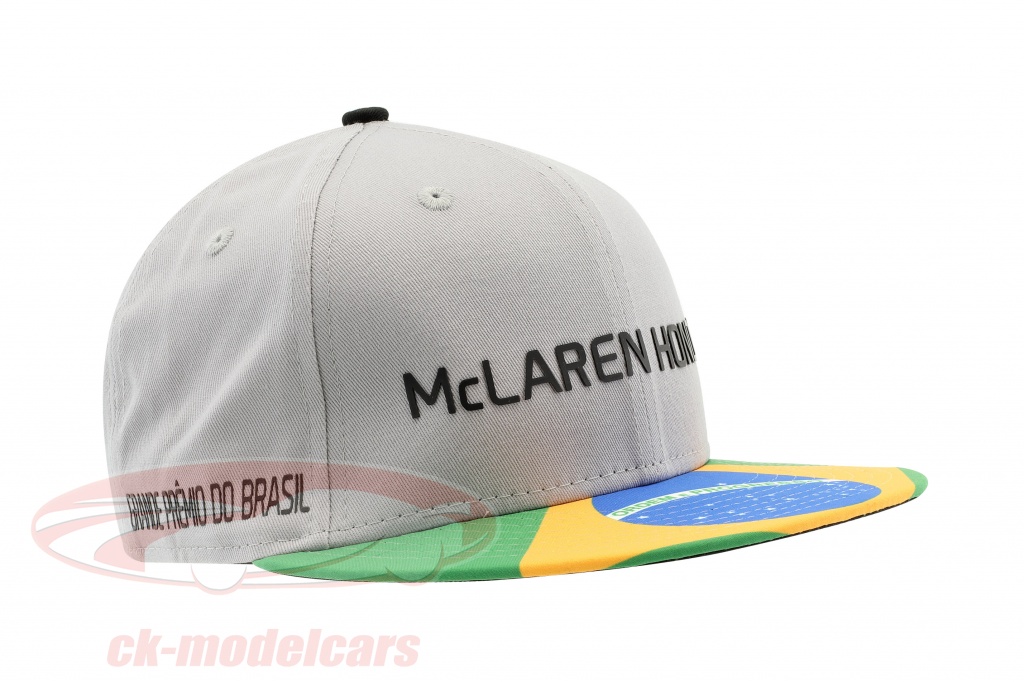 McLaren Honda fórmula 1 2017 Alonso & Vandoorne Special Edition Brasil Cap gris S/M
