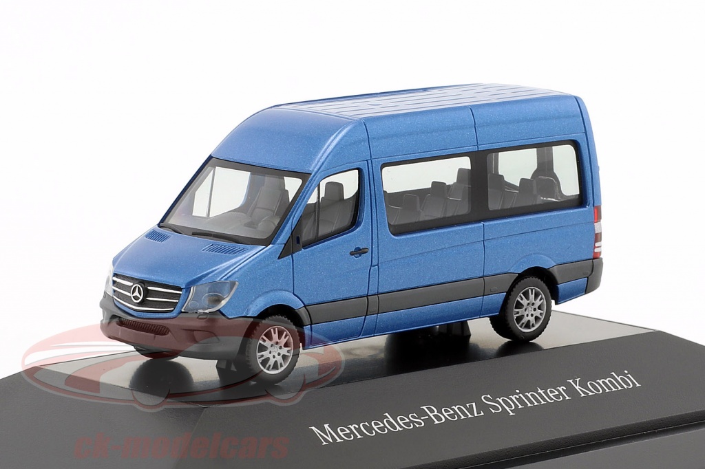 Herpa 1 87 Mercedes Benz Sprinter Kombi South Seas Blue Metallic B66004637 Model Car B66004637