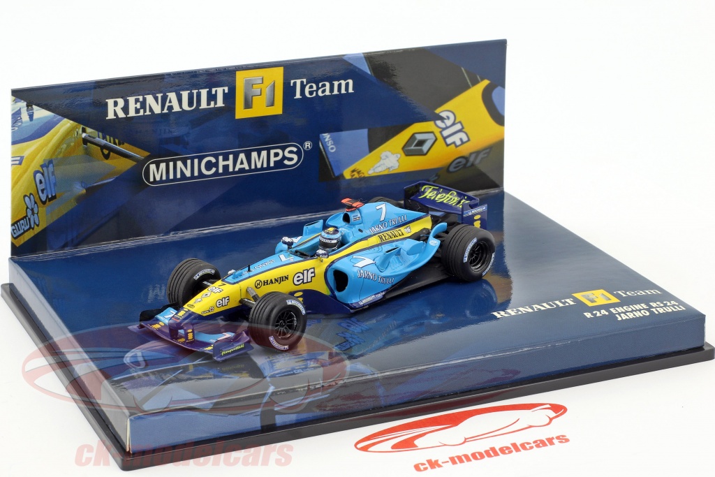 Minichamps 1:43 Jarno Trulli Renault R24 Engine RS24 #7 formula 1 2004 ...