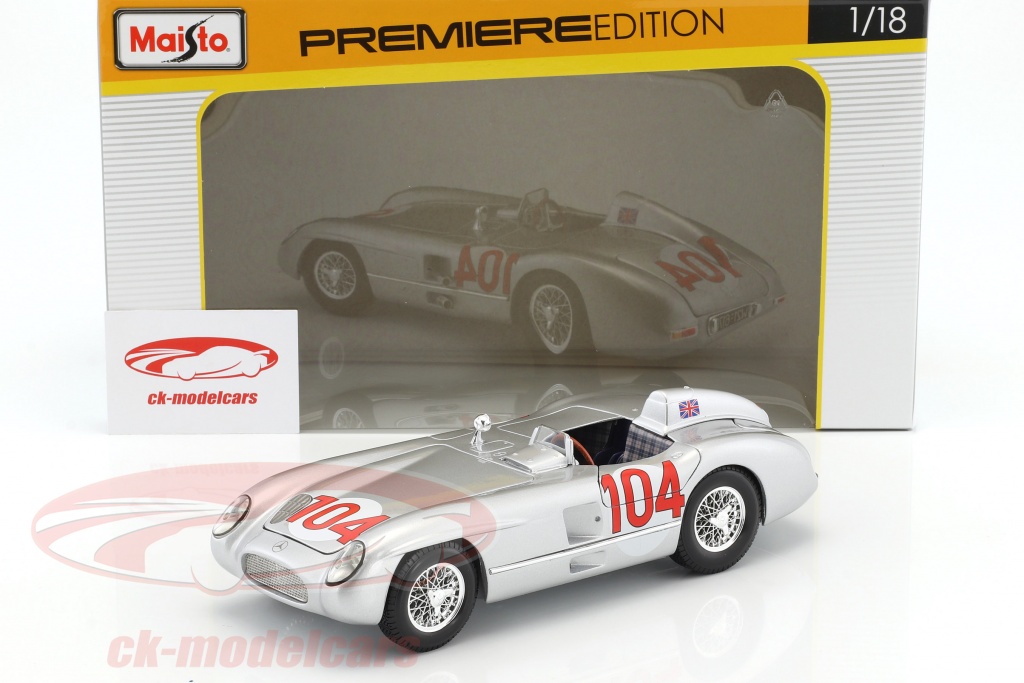 Brumm 1/43 Mercedes-Benz 300 SLR - Targa Florio 1955 - Modèle R189 - Neuf Sous Boîte