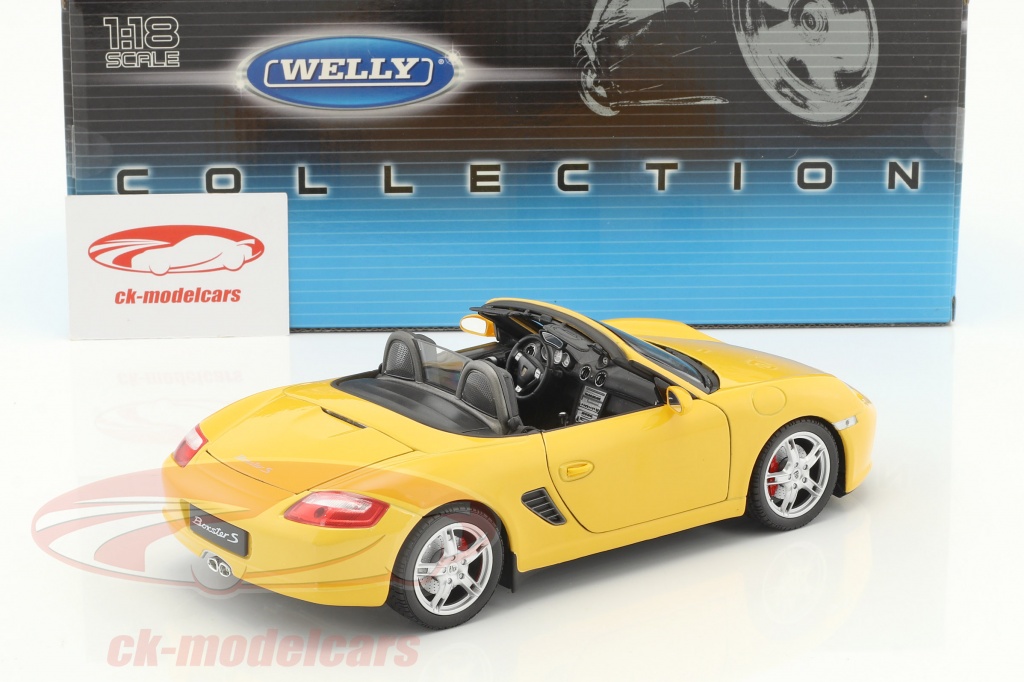 Fonds d'ecran Porsche 2016 718 Boxster Jaune Cabriolet Voitures