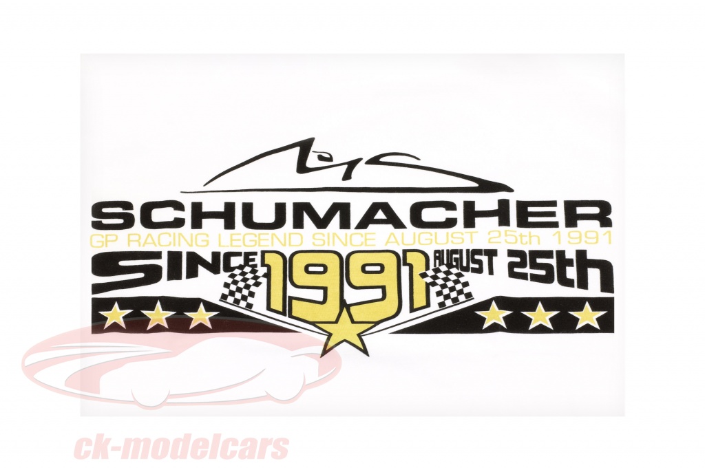 Michael Schumacher T-Shirt 25th August 1991 hvid