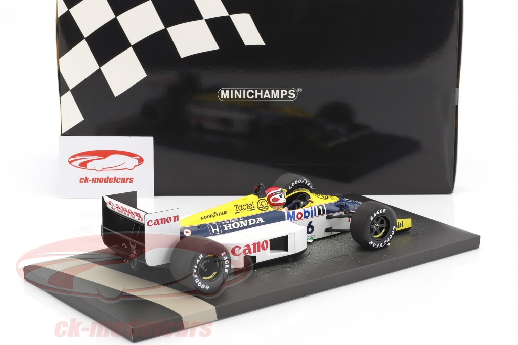 Minichamps 1 18 Nelson Piquet Williams Honda Fw11 6 Formula 1 1986 Model Car