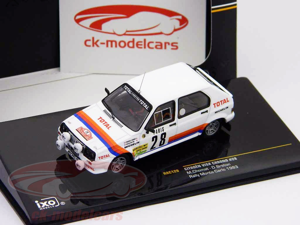 Miniature IXO Models Citroën Visa Chrono Tour De Corse 1983 - Échelle 1/43
