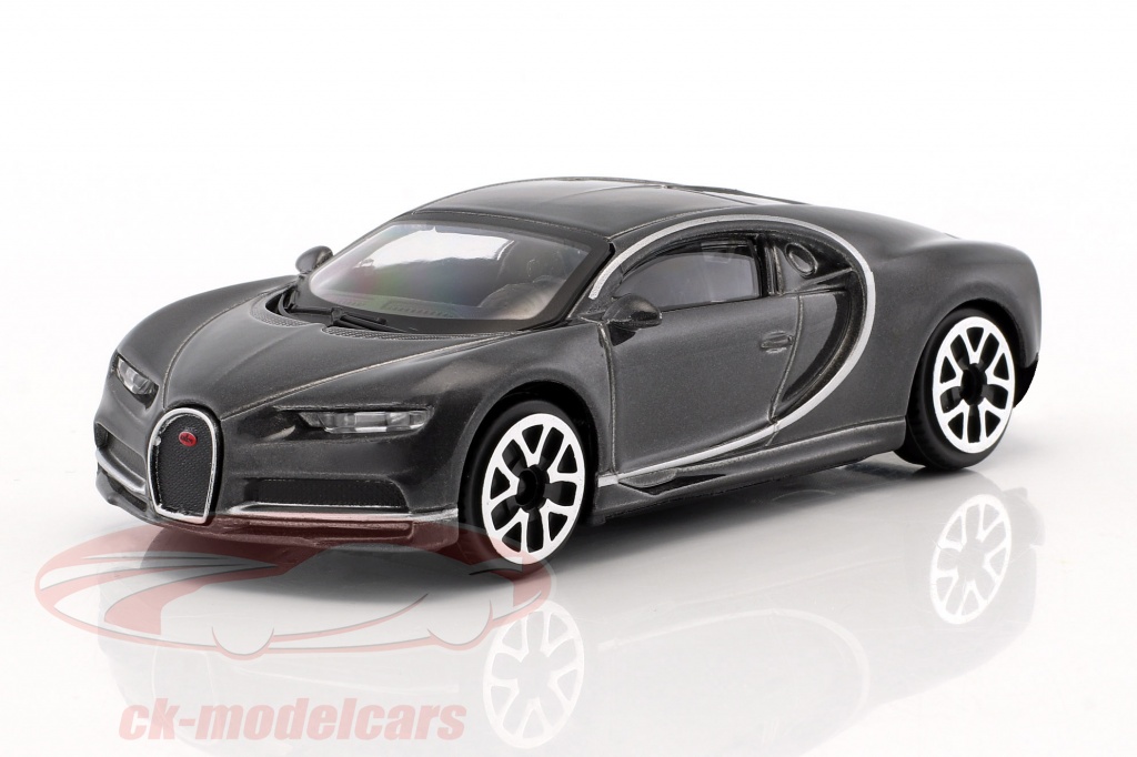 Bugatti Chiron gris oscuro metálico 1:43 Bburago