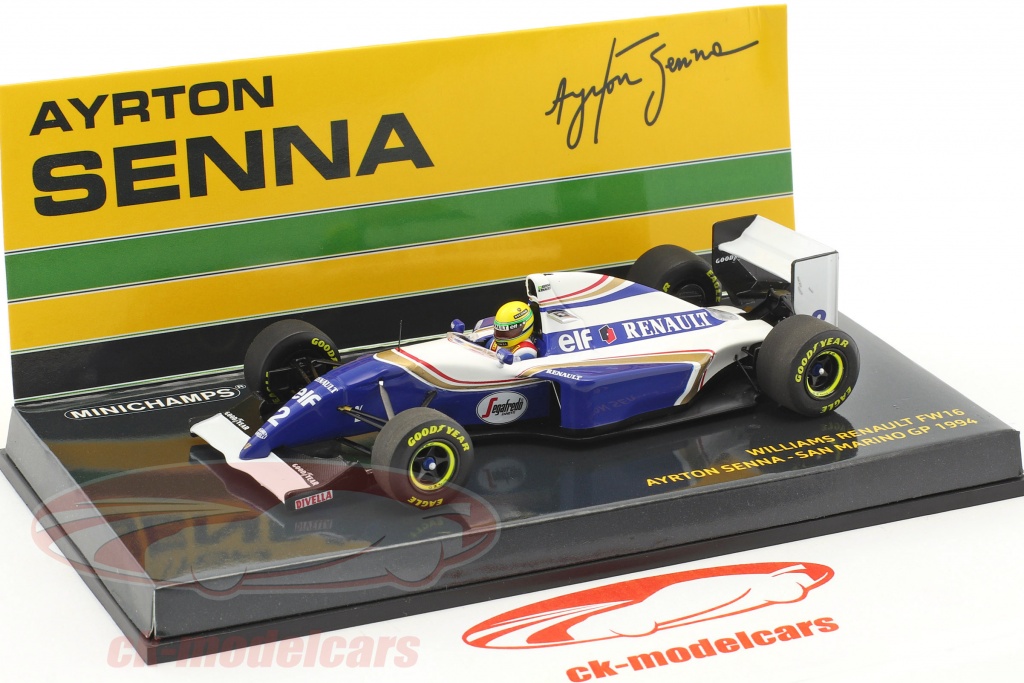 Miniatura F1 Willians Renault FW16 #2 A. Senna 1:18 Minichamps