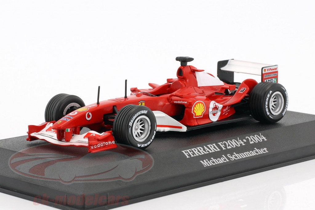 Michael Schumacher Ferrari F2004 #1 World Champion formula 1 2004 1:43 Atlas