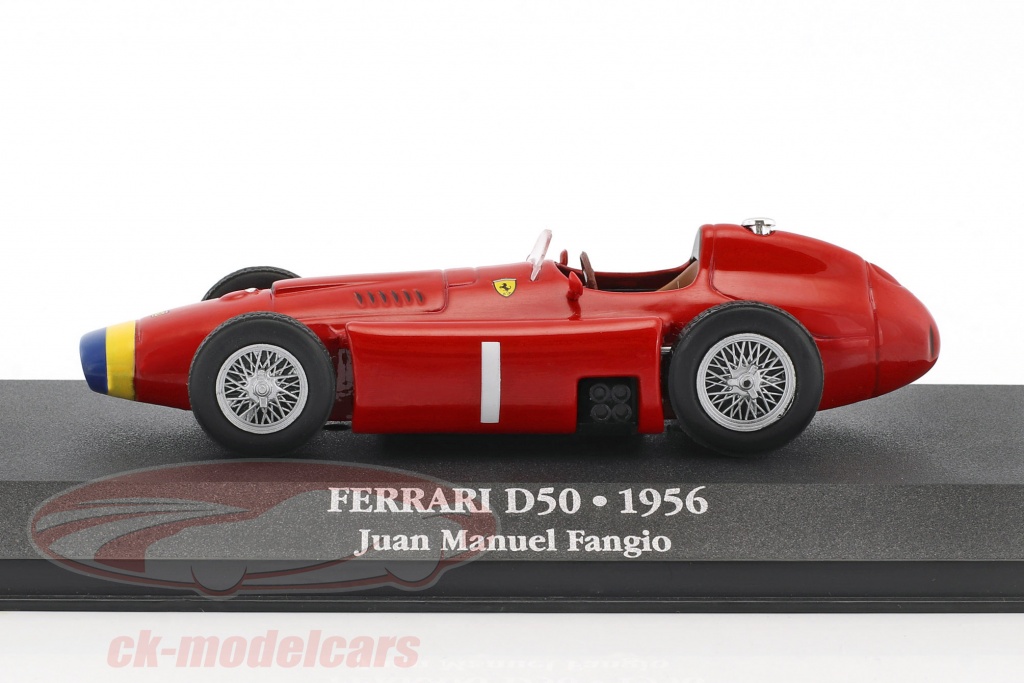 juan manuel fangio ferrari d50 #1 world champion f1 1956 with