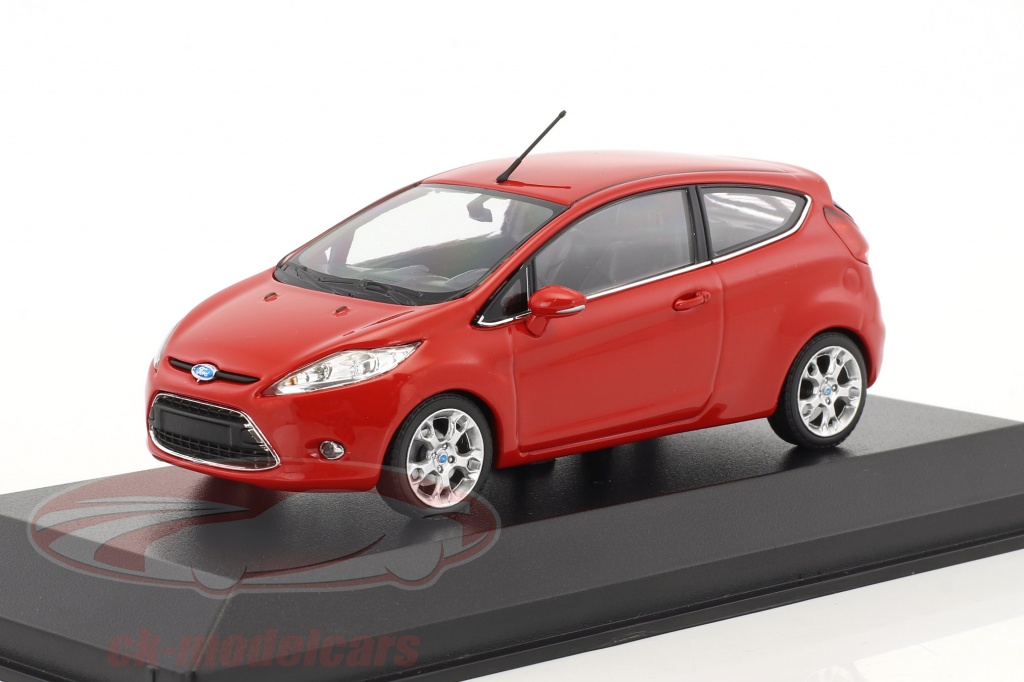 Ford Fiesta ano de construção 2011 vermelho 1:43 Minichamps