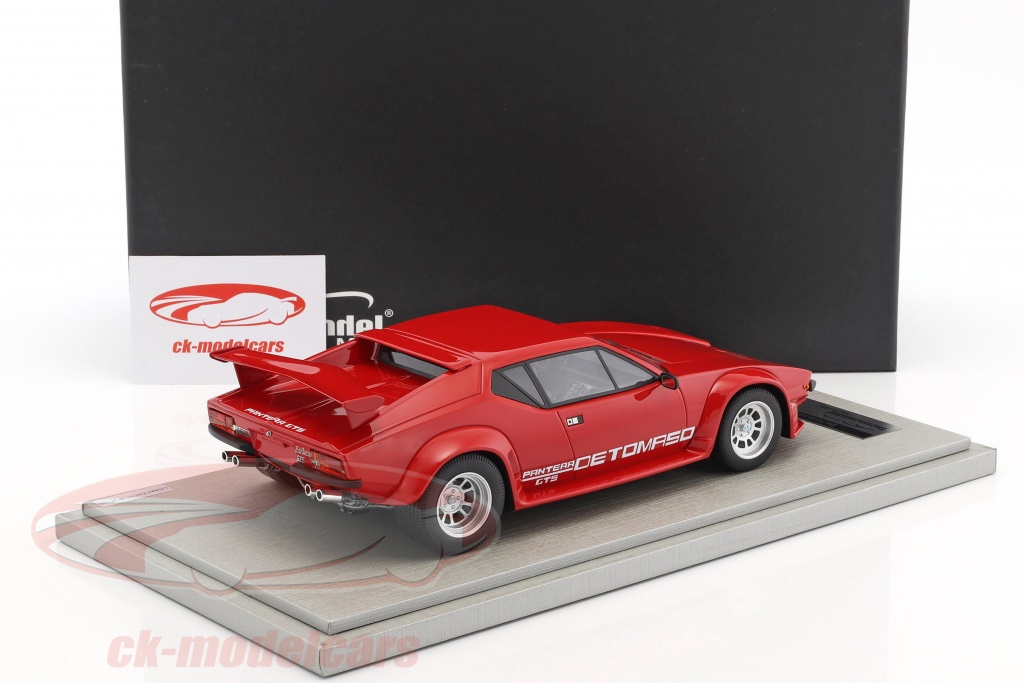 De Tomaso Pantera GT5 1982 – Miniature Tecnomodel 1/18 (Résine Jaune)
