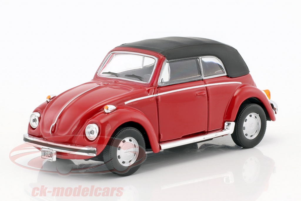 Volkswagen VW Beetle 1200 Cabriolet Soft Top red 1:43 Cararama