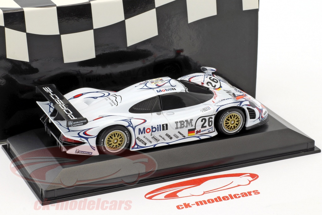 Minichamps 1/43 Porsche 911 GT1 Le Mans 1997 #26 – Neuve, Boîte